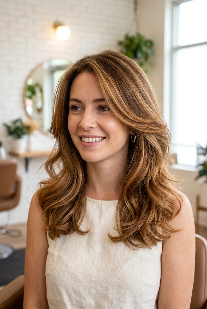 Caramel Ribbon Balayage for Fine Hair - 20 caramel ribbon balayage - 20 caramel ribbon balayage