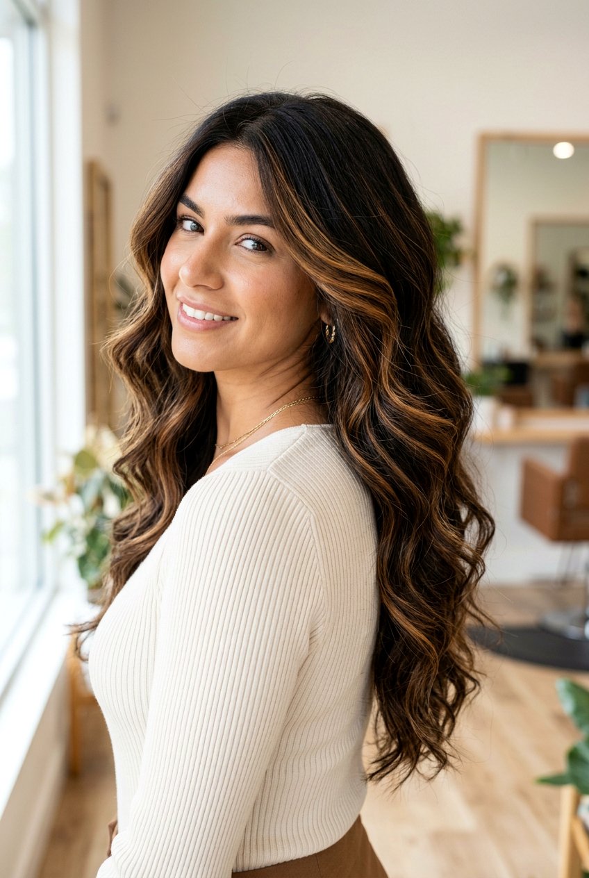 Caramel Ribbon Balayage for Thick Hair - 20 caramel ribbon balayage - 20 caramel ribbon balayage