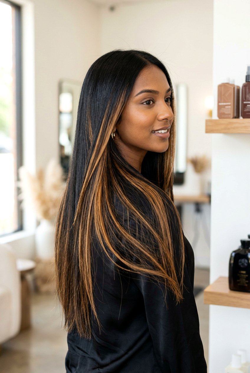 20 Gorgeous Caramel Ribbon Balayage Ideas for a Warm Look