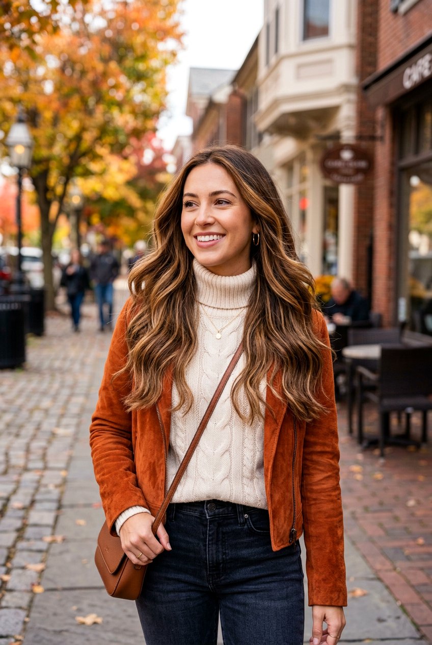 Caramel Ribbons On Balayage Base - 20 autumn caramel ribbons hair - 20 autumn caramel ribbons hair