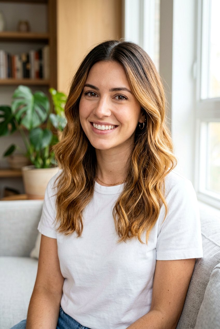 Caramel Root Smudge For Gray Blending - 20 caramel brunette for mature women - 20 caramel brunette for mature women