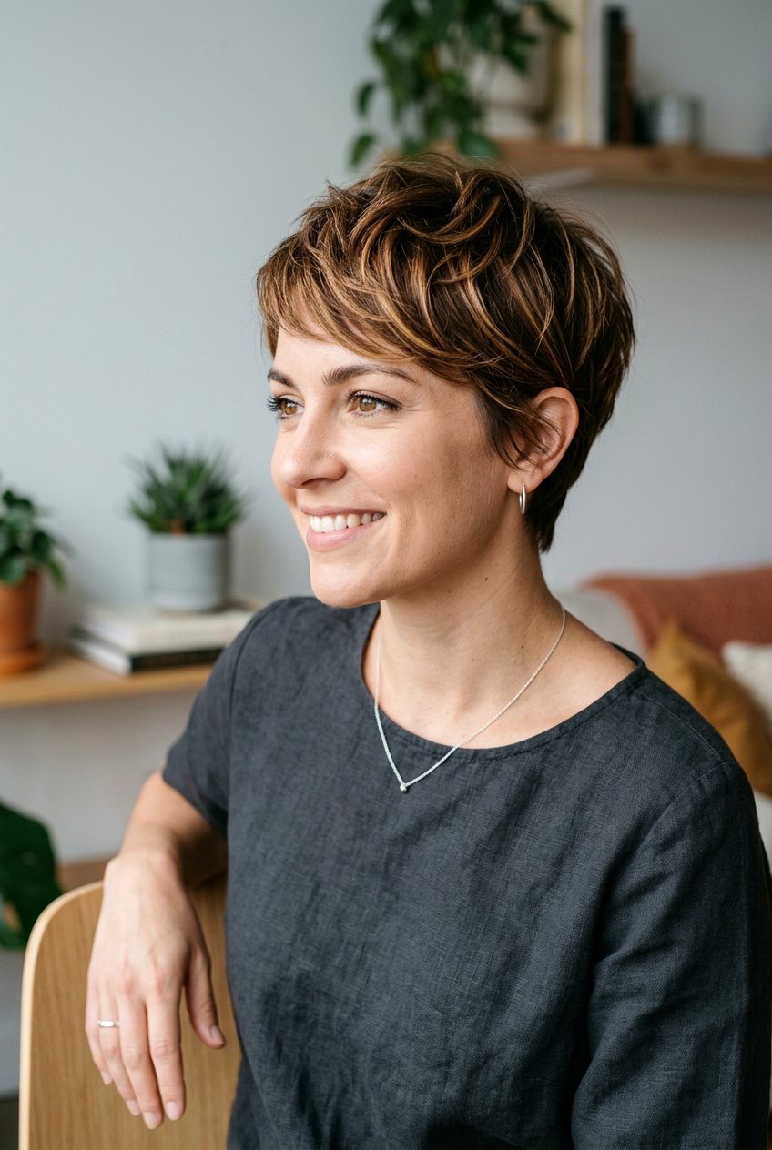 Caramel Woodsy Brown For Short Hair - 20 caramel brunette for mature women - 20 caramel brunette for mature women