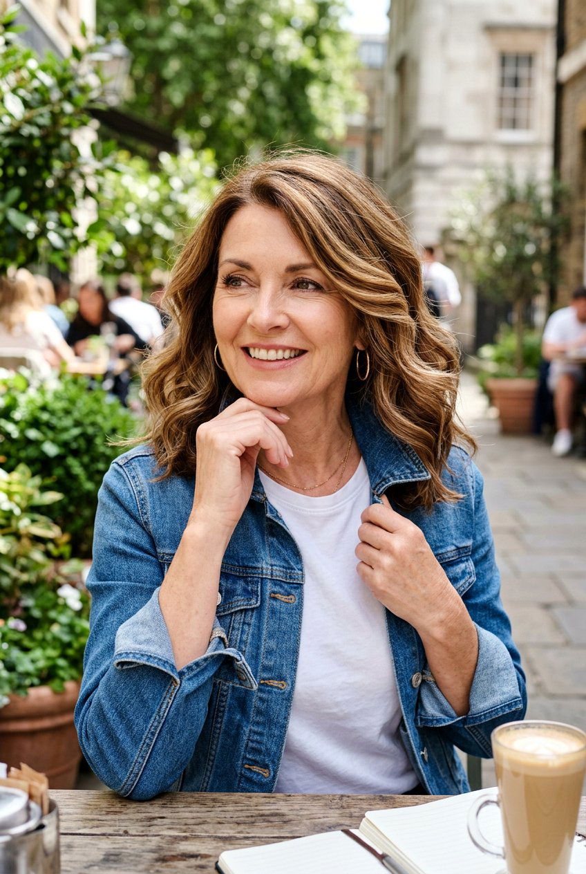 Caramel balayage brunette hair - 20 hair color for women over 60 with fair skin - 20 hair color for women over 60 with fair skin