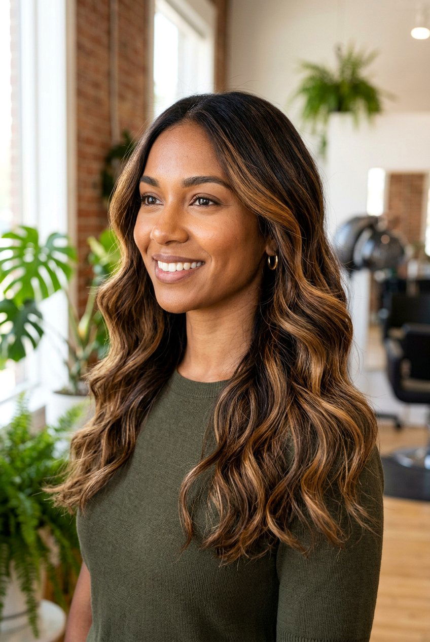 Caramel balayage hair color - 20 winter hair color ideas - 20 winter hair color ideas