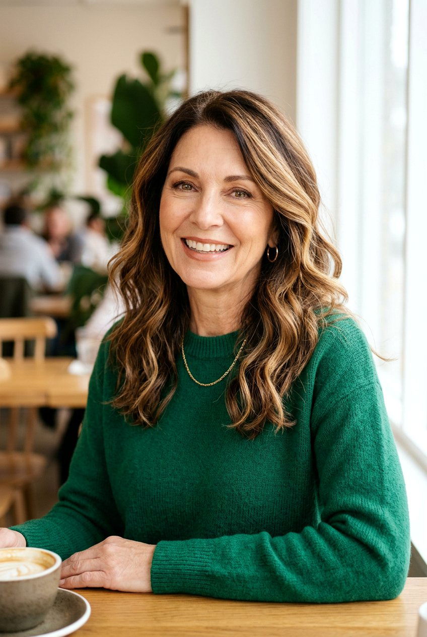 Caramel balayage on brunette hair - 20 low maintenance hair color for older women - 20 low maintenance hair color for older women