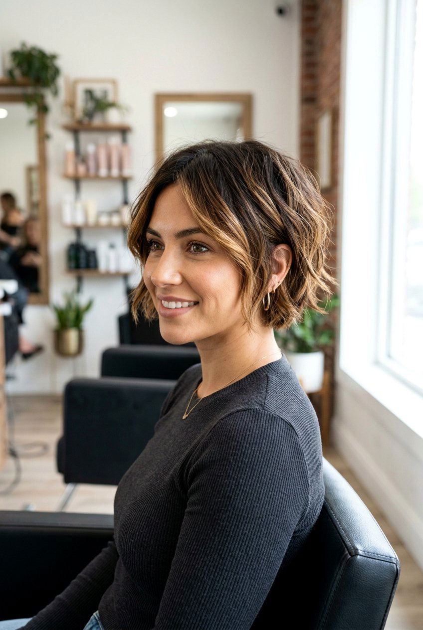 Caramel balayage short hair - 20 balayage for short hair - 20 balayage for short hair