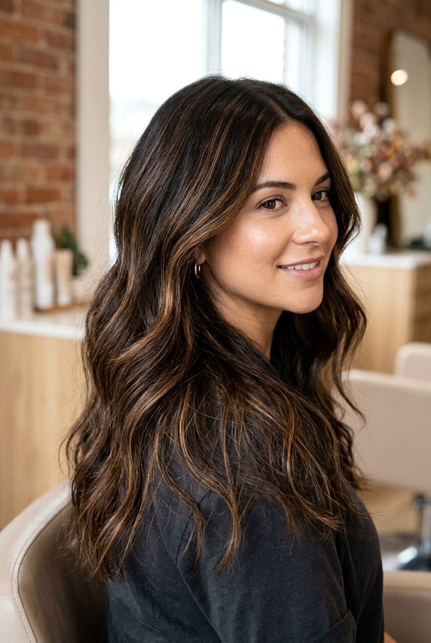 Caramel highlights dark brown hair - 20 caramel balayage on dark brown hair - 20 caramel balayage on dark brown hair
