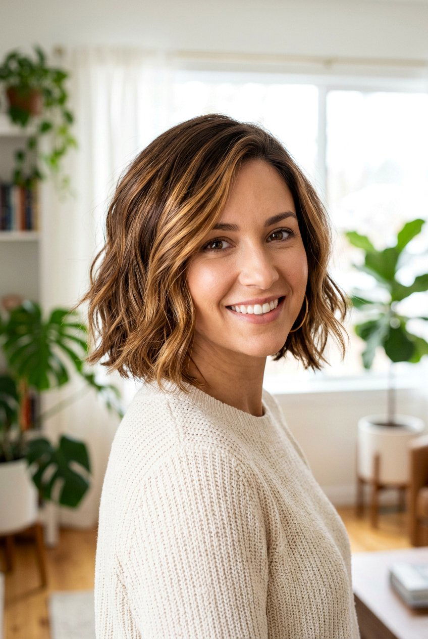 Caramel highlights short brown hair - 20 hair color ideas for short hair - 20 hair color ideas for short hair