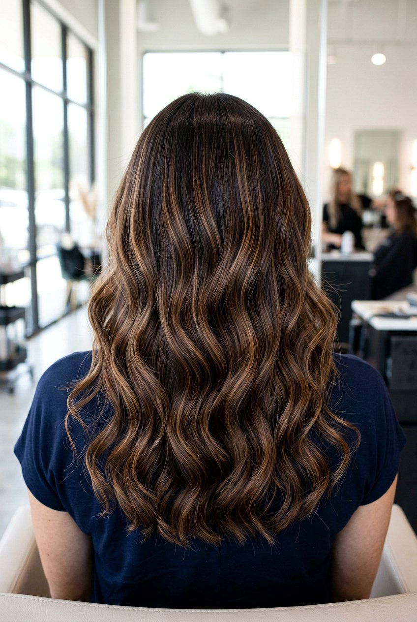 Caramelized Brunette Ribbon Balayage - 20 caramel ribbon balayage - 20 caramel ribbon balayage