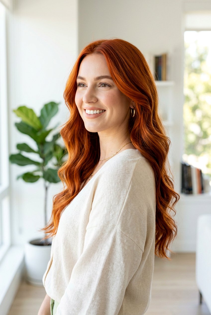 Carnelian Orange Hair Color - 20 statement hair color ideas - 20 statement hair color ideas
