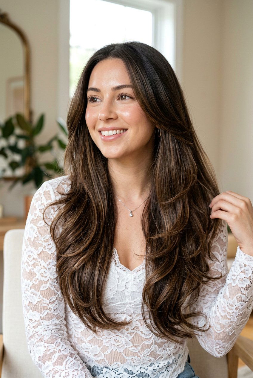 Cascading Soft Layers - 20 soft layers for shoulder length hair - 20 soft layers for shoulder length hair