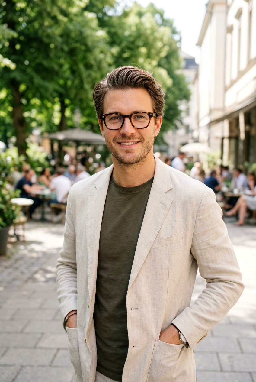 Casual Slick Back - 20 men haircut with glasses mature style - 20 men haircut with glasses mature style