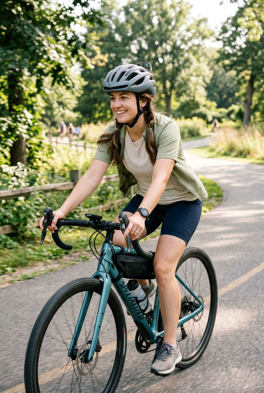 Casual Weekend Cycling Hairstyle - 20 cycling hairstyles for women - 20 cycling hairstyles for women