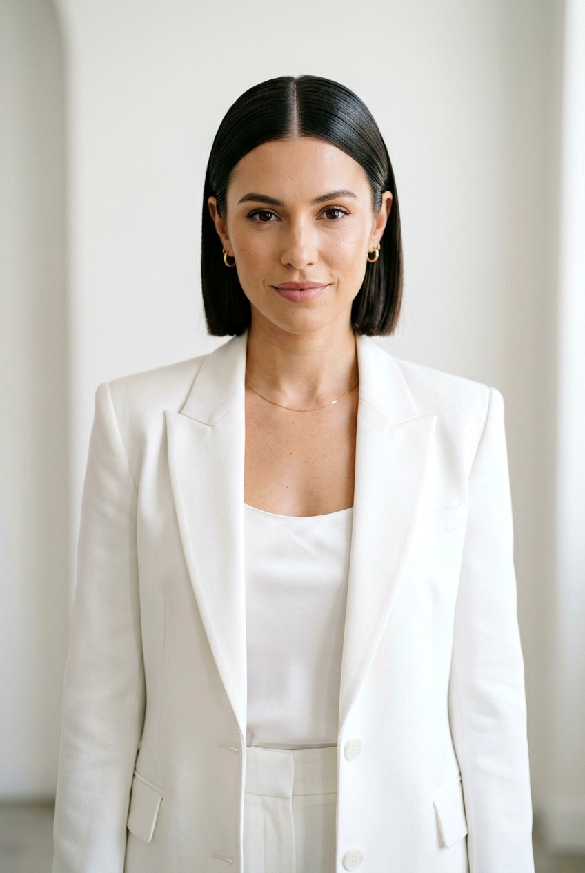 Center Part Bob Haircut - 20 editorial slick bob haircut - 20 editorial slick bob haircut