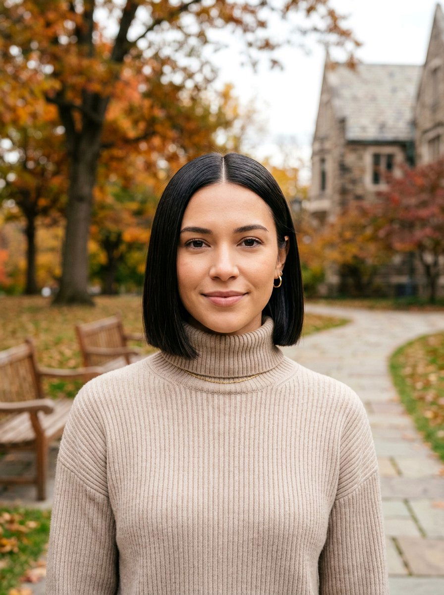 Center Part Bob - 20 easy bob styling ideas for women - 20 easy bob styling ideas for women