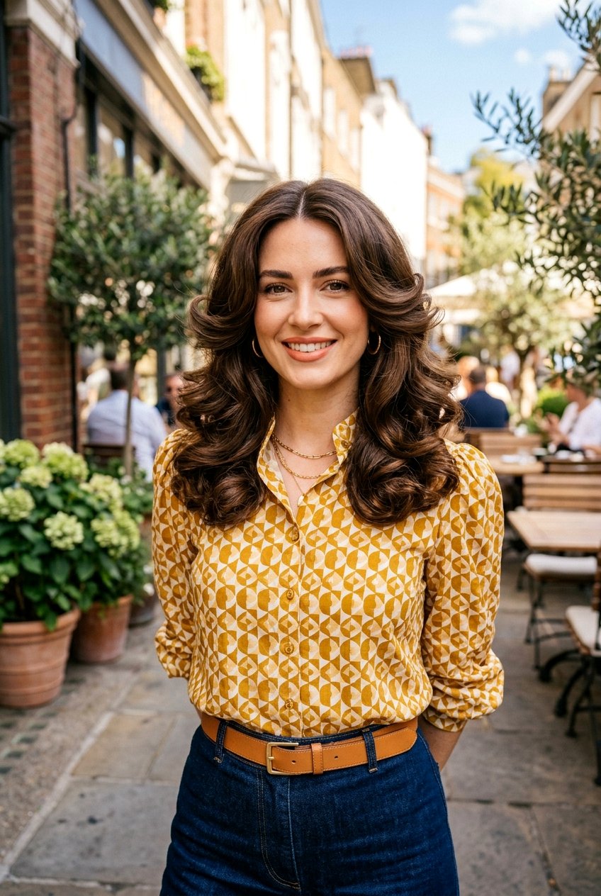 Center Part Bouncy Blowout Curls - 20 bouncy hairstyle with blowout curls - 20 bouncy hairstyle with blowout curls