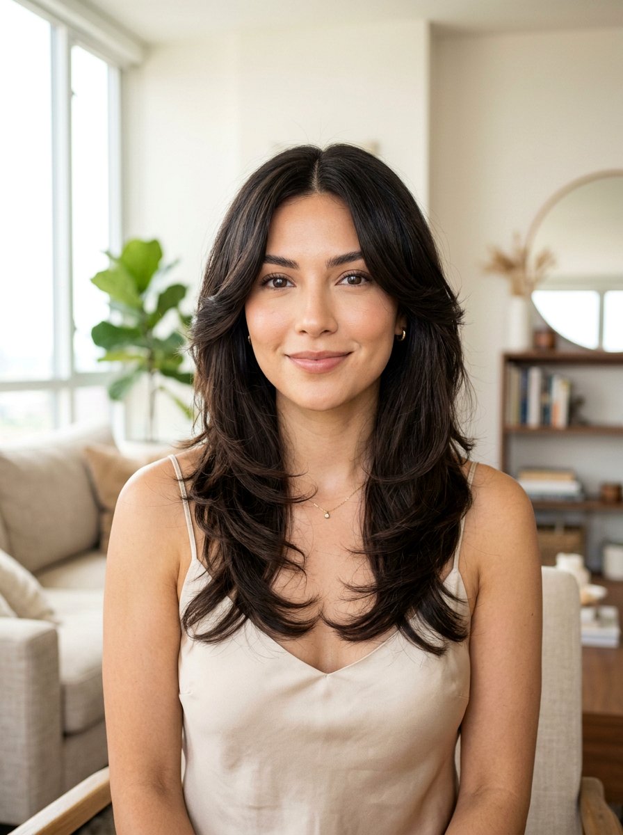 Center Part Butterfly Haircut Medium Straight Hair - 20 straight butterfly haircut for medium hair - 20 straight butterfly haircut for medium hair