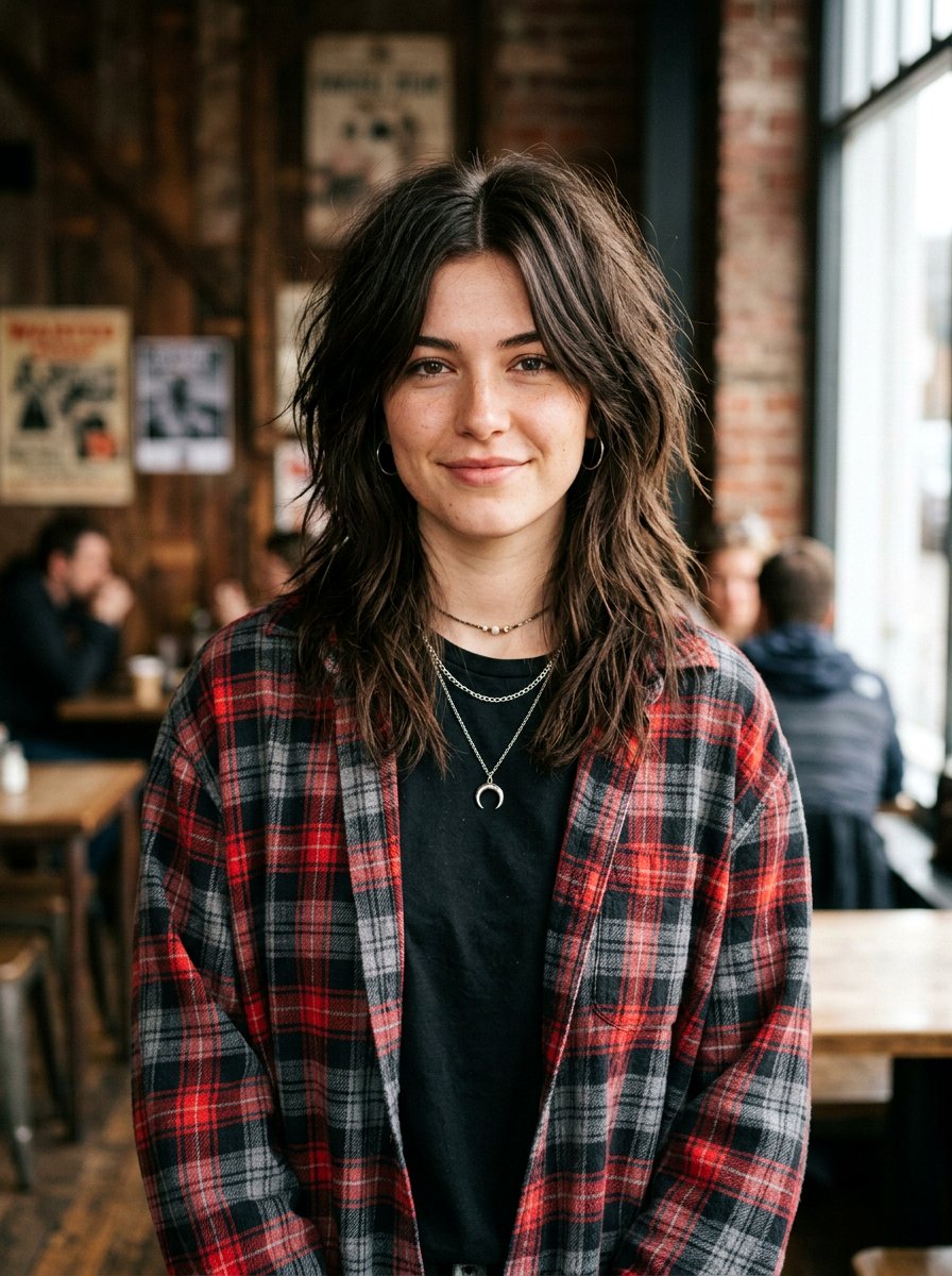 Center Part Grunge Haircut - 20 grunge haircut ideas for women - 20 grunge haircut ideas for women