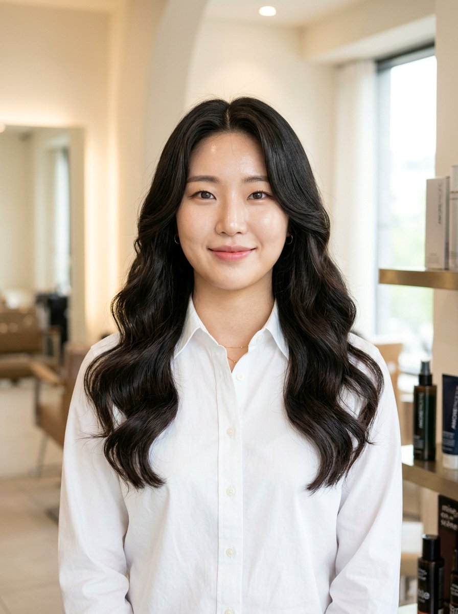 Center Part Korean Soft Wave - 20 korean soft wave haircut for women - 20 korean soft wave haircut for women