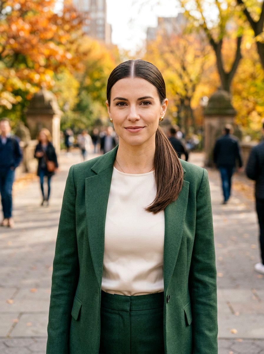 Center Part Low Ponytail - 20 classy low ponytail hairstyle ideas - 20 classy low ponytail hairstyle ideas