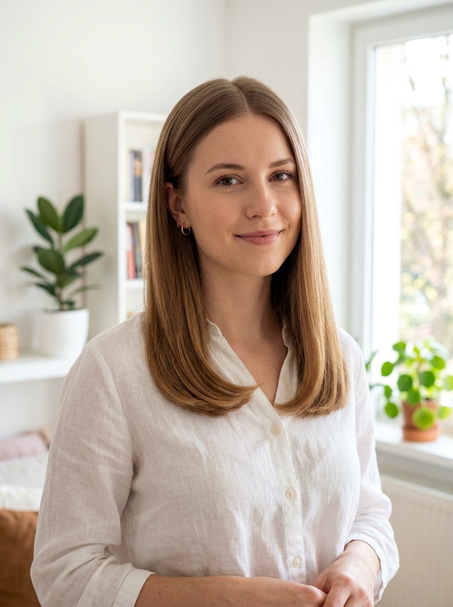 Center Part Pin Straight Haircut For Fine Hair - 20 pin straight haircut with center part - 20 pin straight haircut with center part