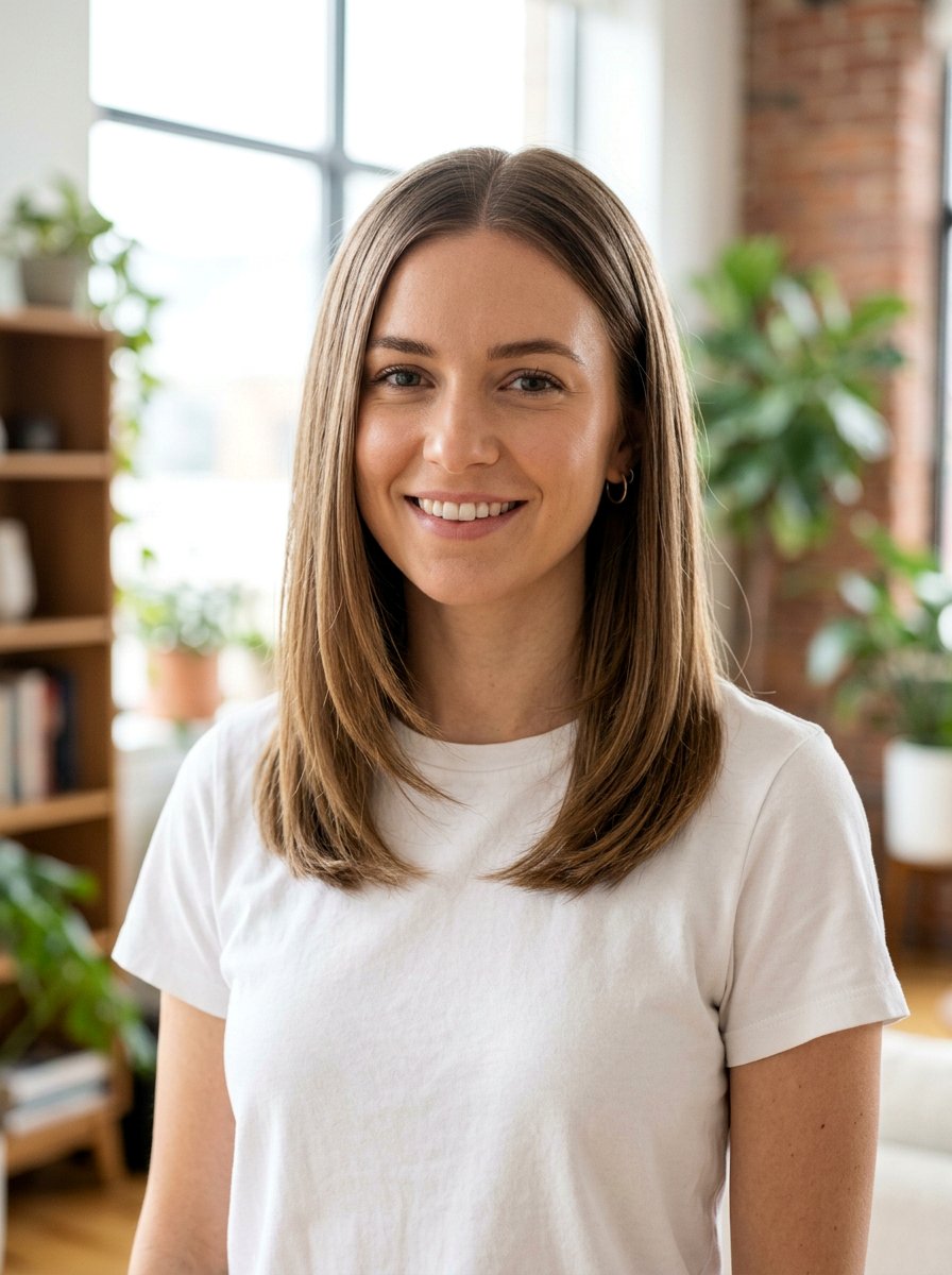 20 Pin Straight Haircut With Center Part Ideas For Women