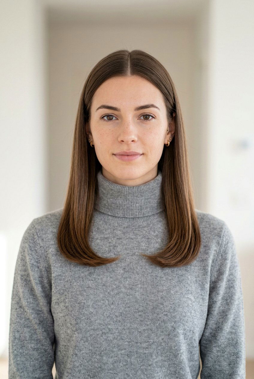 Center Part Symmetry - 20 rich girl blowout for medium hair - 20 rich girl blowout for medium hair