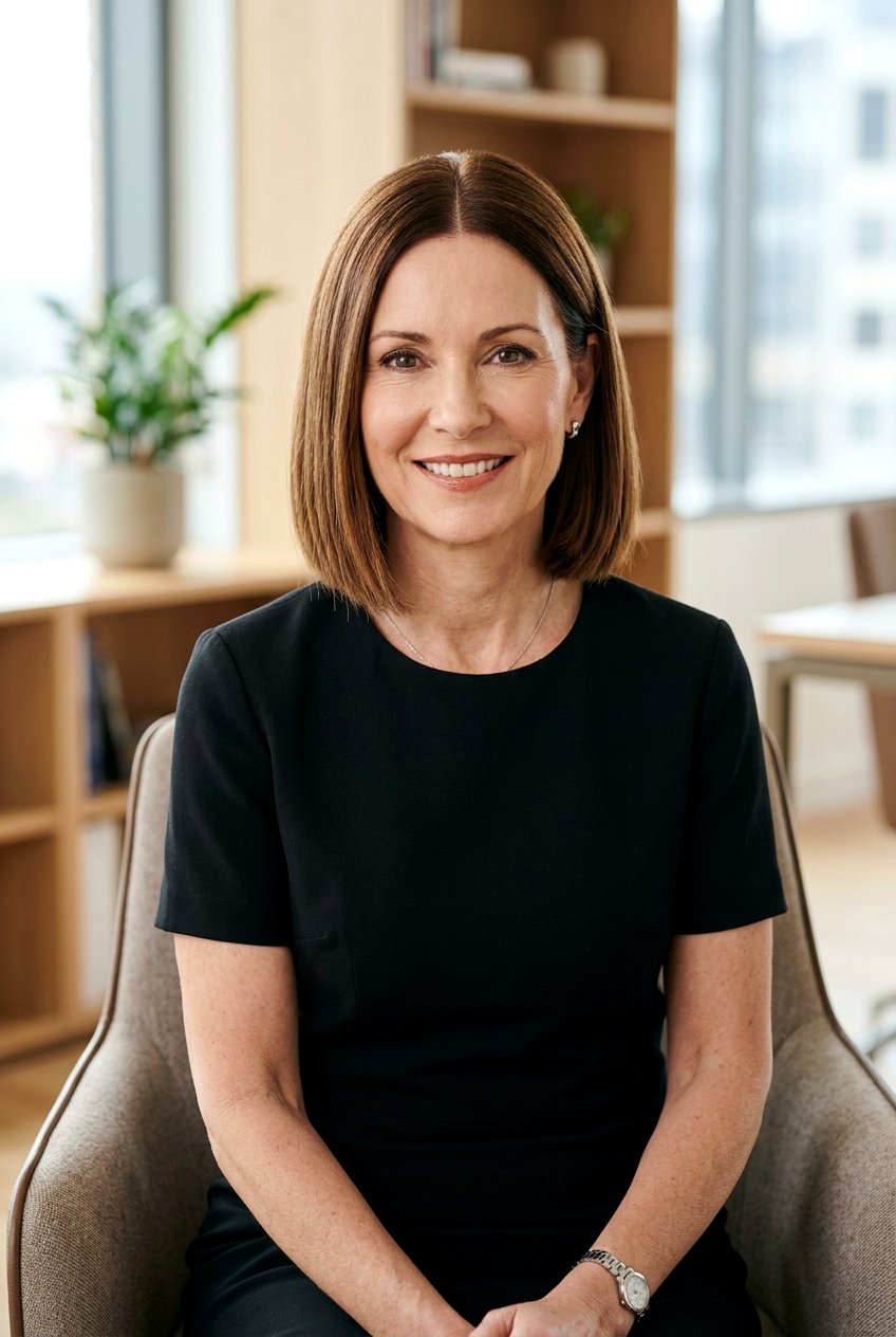 Center Parted Bob For Oval Faces - 20 business casual bob for mature women - 20 business casual bob for mature women