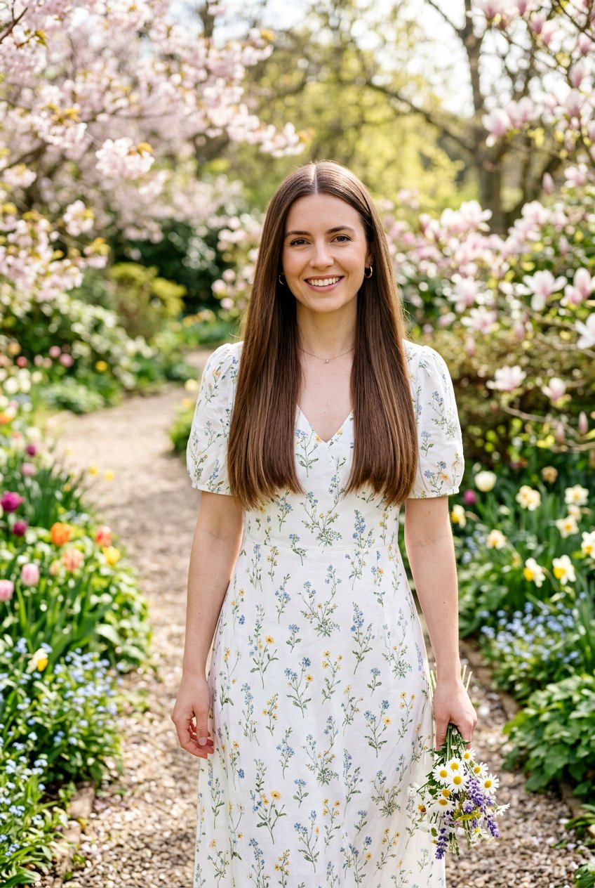 Center Parted Straight Hair - 20 bridal hairstyle for minimalist wedding - 20 bridal hairstyle for minimalist wedding