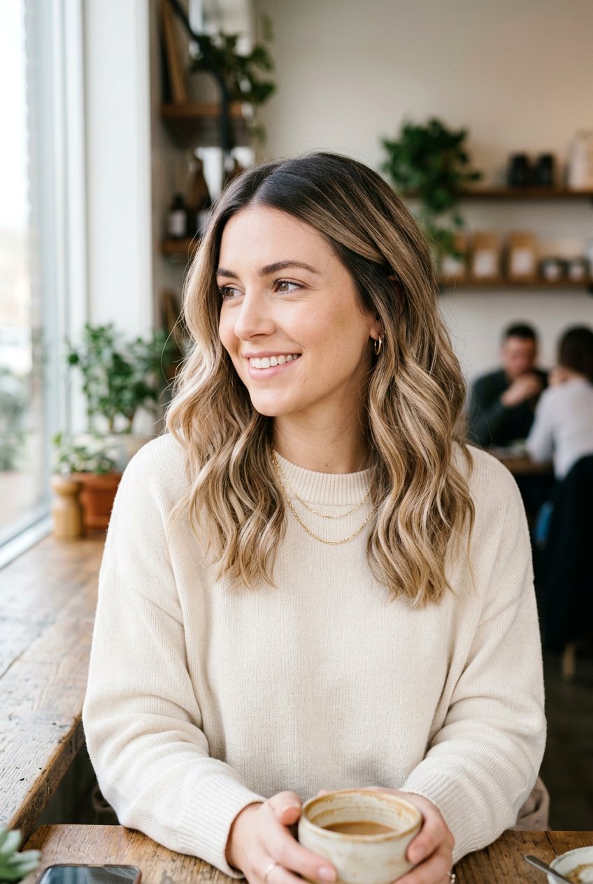 Chai Latte Hair Color with Soft Root Shadow - 20 chai latte hair color - 20 chai latte hair color