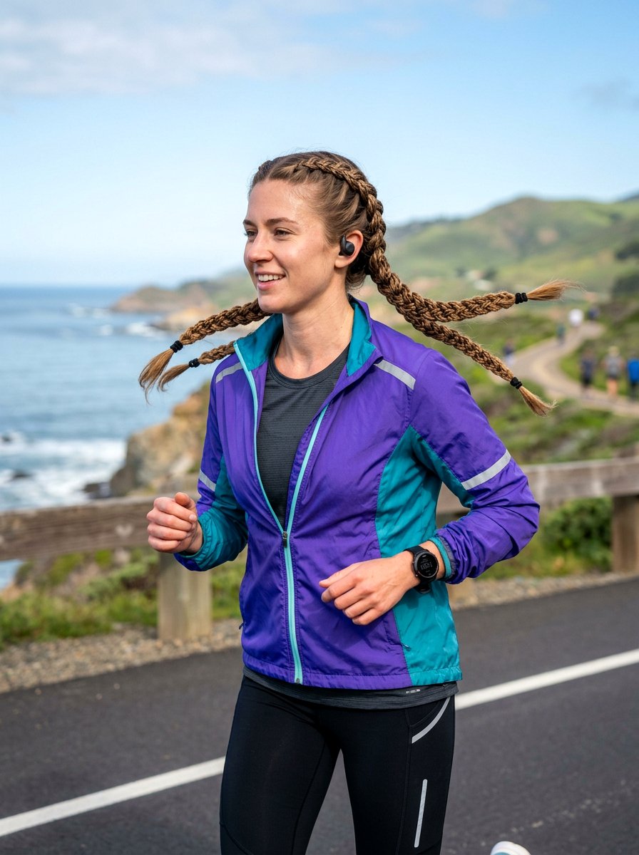 Chain Braid Pigtails for Running - 20 running hairstyle with braided pigtails - 20 running hairstyle with braided pigtails