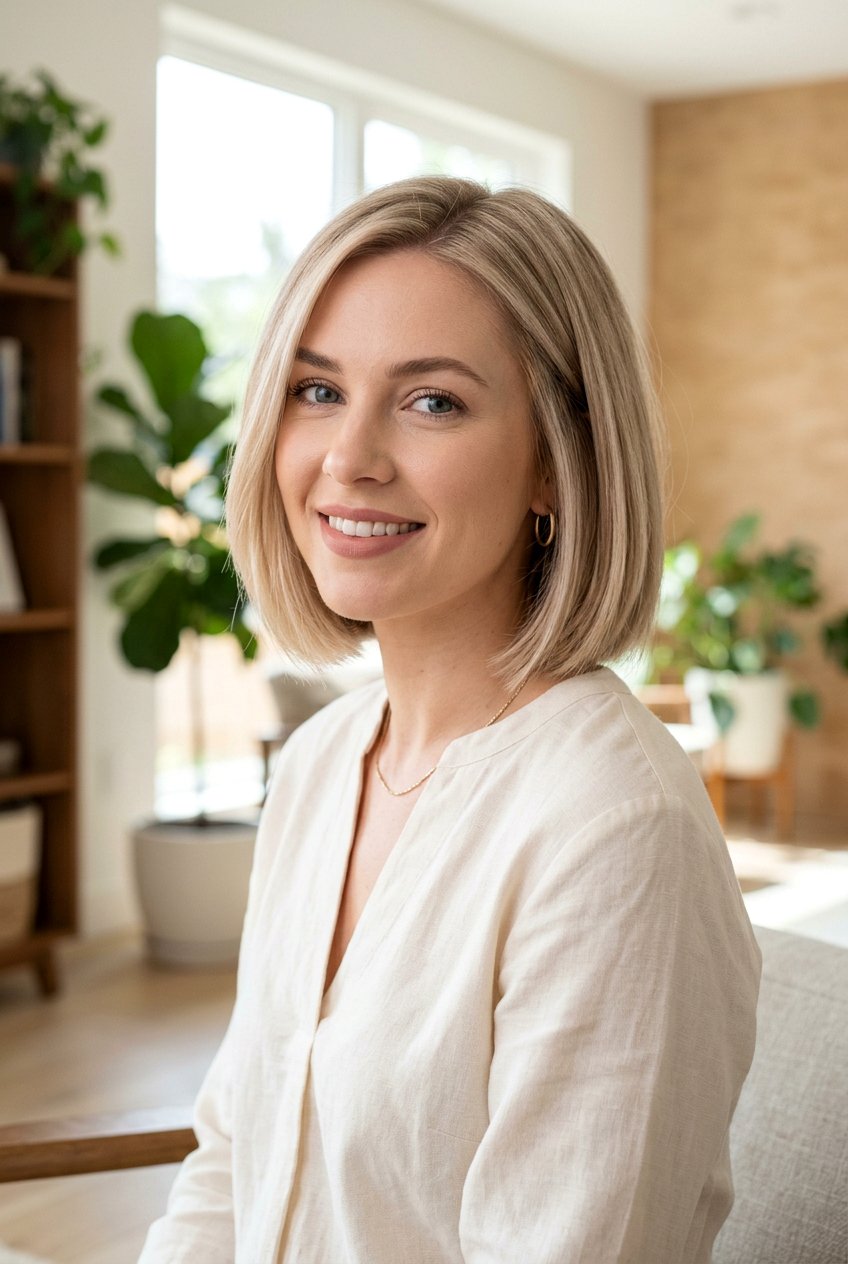 Champagne Beige Blonde Bob - 20 champagne beige blonde hair - 20 champagne beige blonde hair