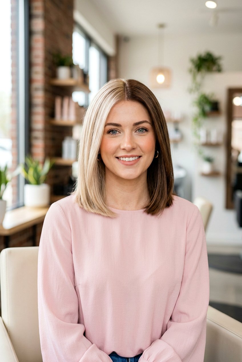 Champagne Blonde And Cocoa Split Dye - 20 blonde and brunette split dye hair - 20 blonde and brunette split dye hair