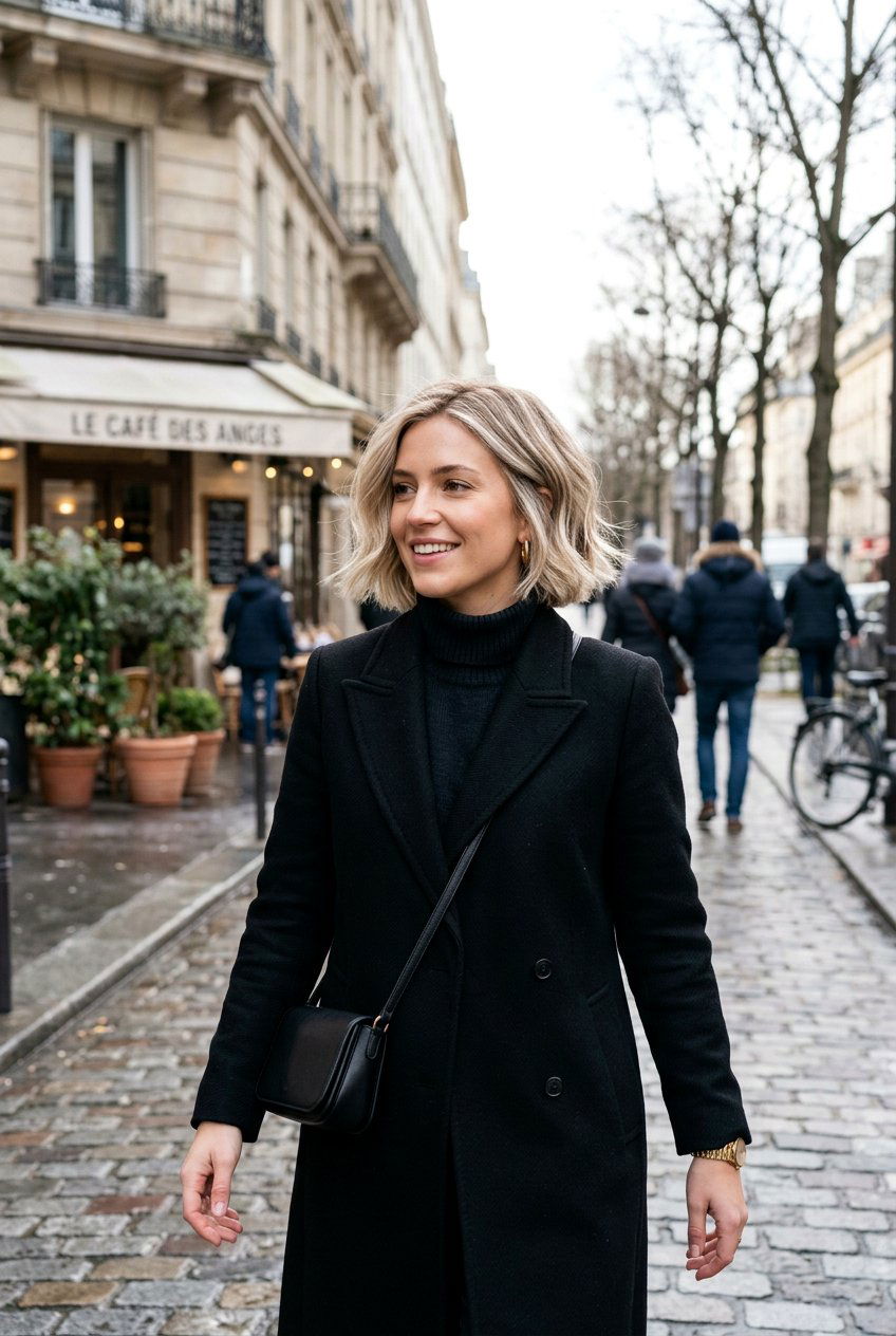 Champagne Blonde Babylights On French Bob - 20 blonde babylights for fine hair women - 20 blonde babylights for fine hair women