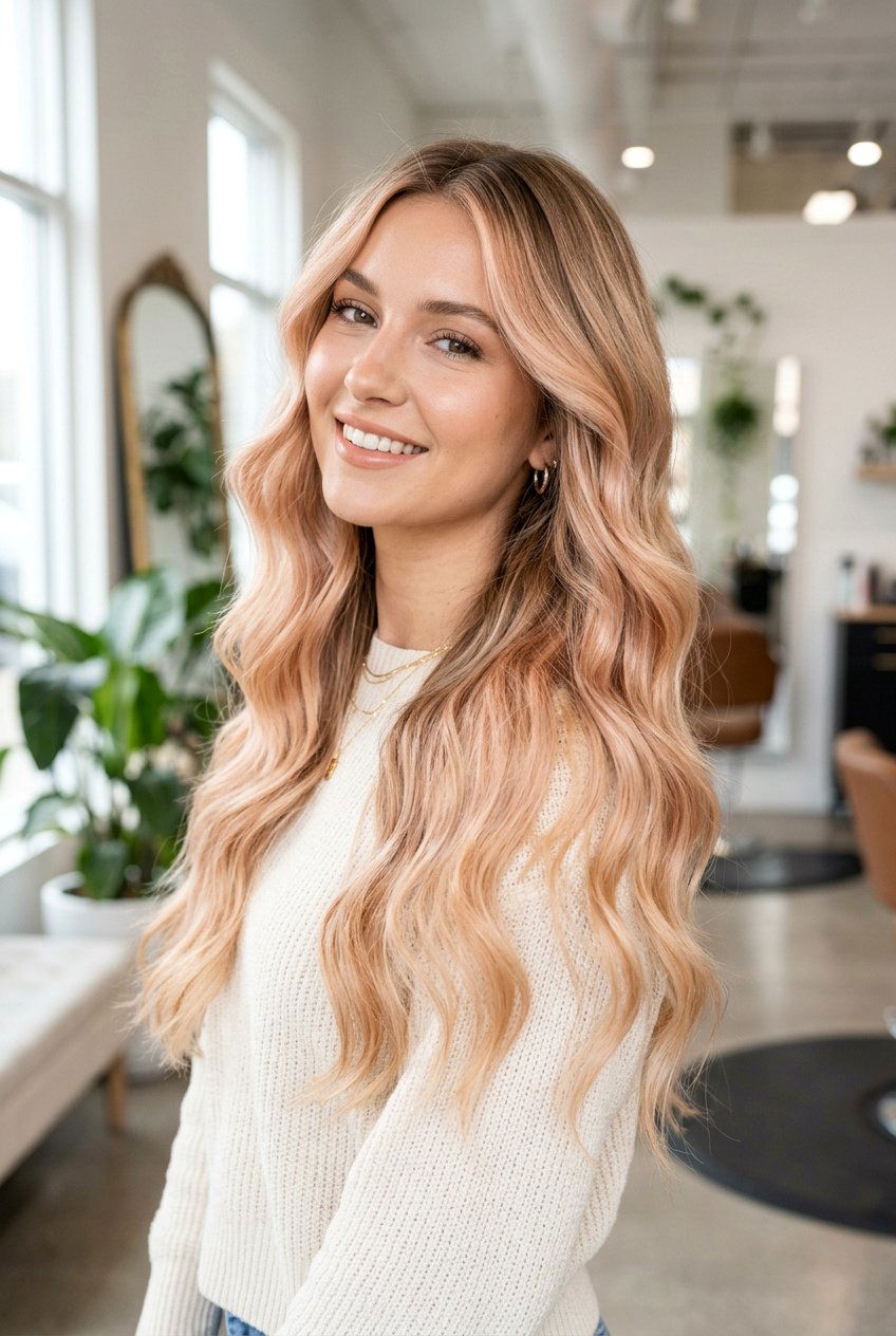 Champagne Blonde Balayage - 20 soft blonde balayage hair - 20 soft blonde balayage hair