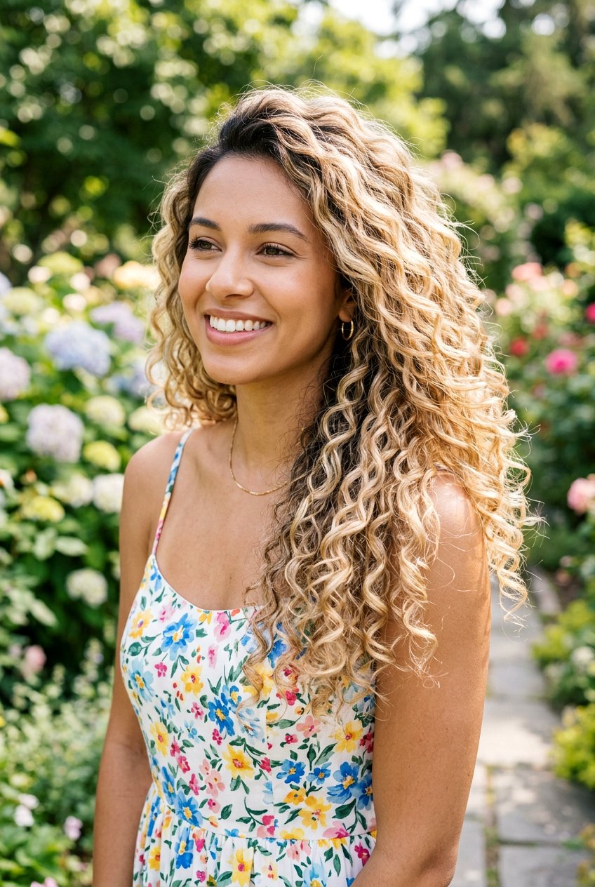 Champagne Blonde Balayage Curly Hair - 20 champagne blonde balayage for mature women - 20 champagne blonde balayage for mature women