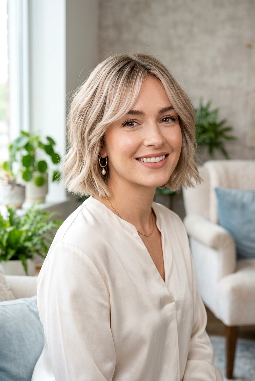 Champagne Blonde Balayage Short Bob - 20 champagne blonde balayage for mature women - 20 champagne blonde balayage for mature women