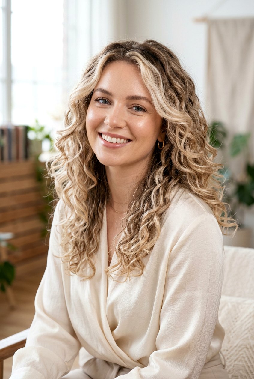Champagne Blonde Balayage on Natural Curls - 20 blonde balayage for curly hair - 20 blonde balayage for curly hair