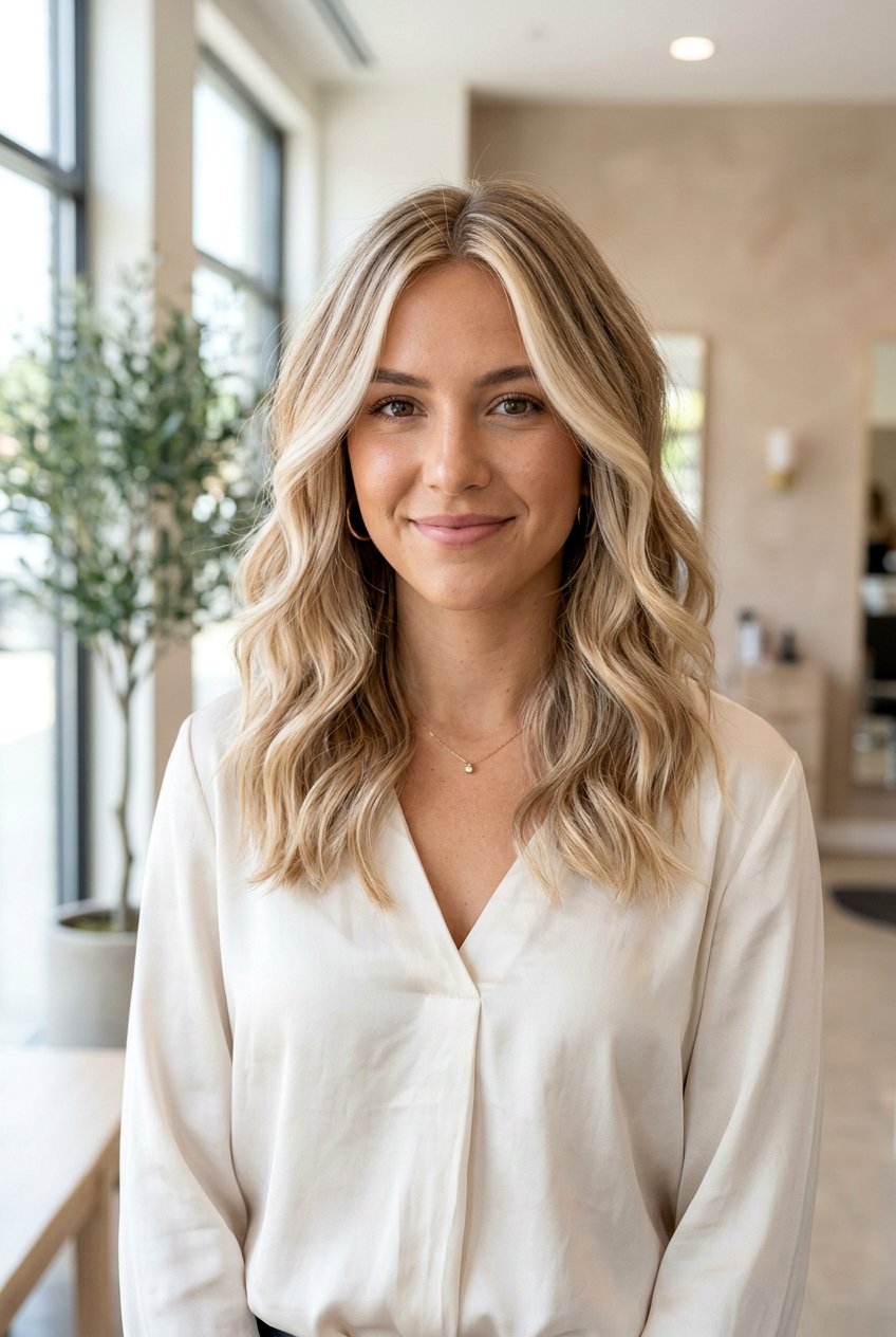 Champagne Blonde Face Framing Balayage - 20 face framing balayage ideas - 20 face framing balayage ideas
