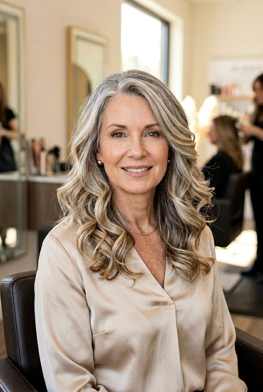 Champagne Blonde Gray Balayage - 20 gray blending balayage for blondes - 20 gray blending balayage for blondes