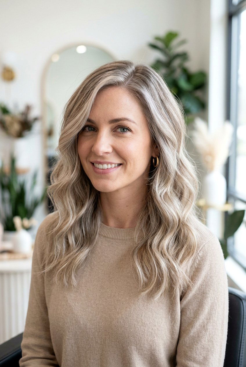 Champagne Blonde Highlights - 20 blonde highlights for gray blending - 20 blonde highlights for gray blending