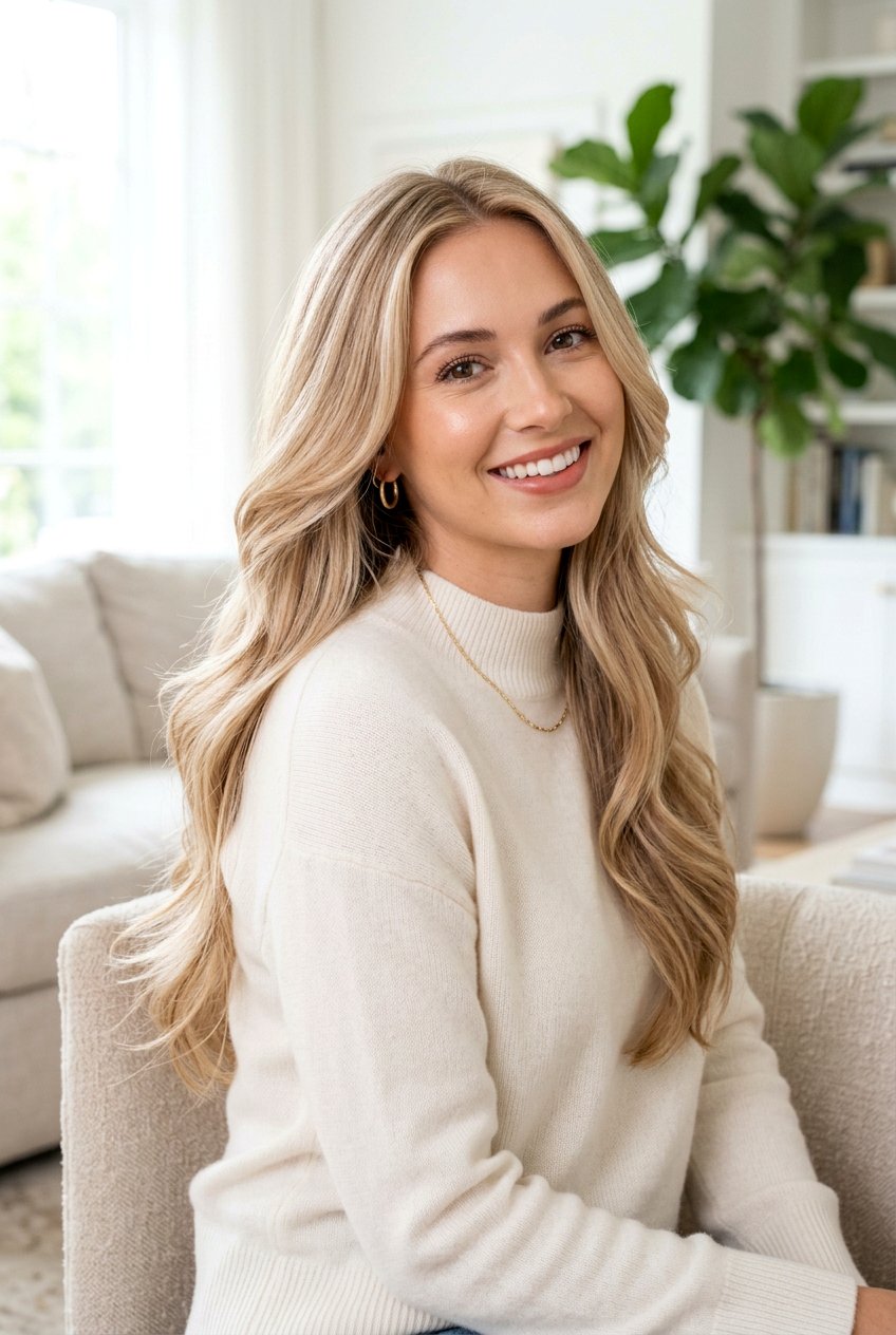 Champagne Blonde Long Layers - 20 expensive blonde layers haircut - 20 expensive blonde layers haircut