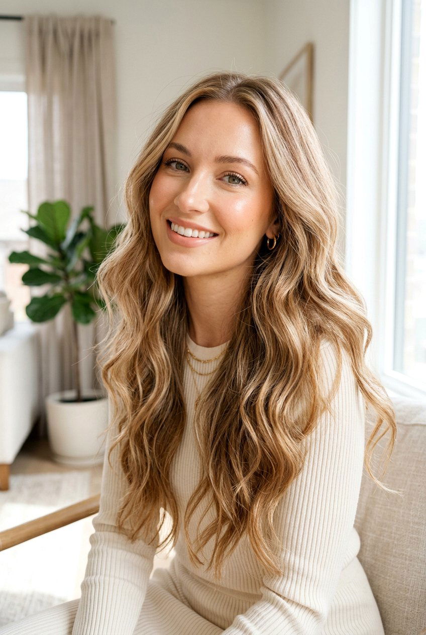 Champagne Blonde with Warm Toffee Tones - 20 hair color ideas for warm undertones - 20 hair color ideas for warm undertones