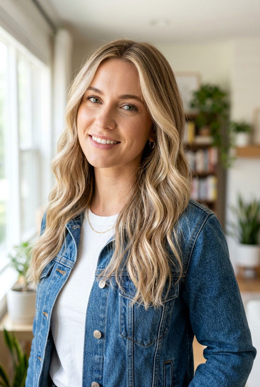 Champagne blonde babylights on dark blonde hair - 20 champagne blonde with babylights - 20 champagne blonde with babylights