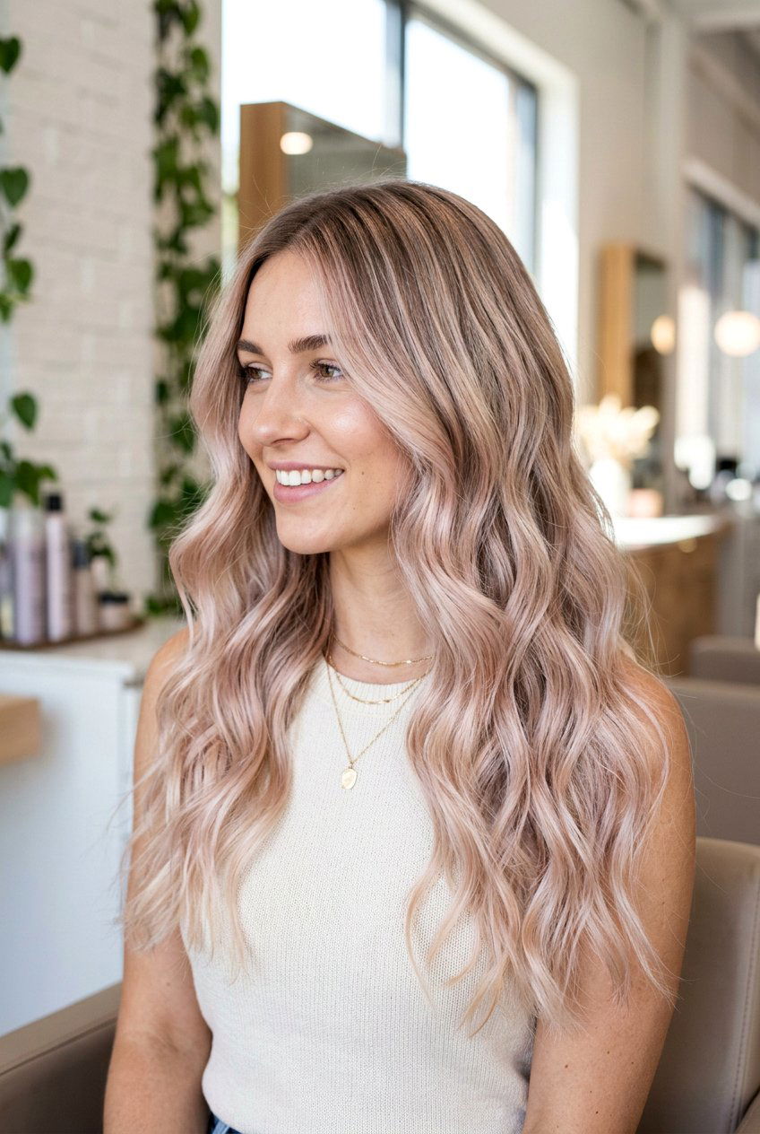 Champagne blonde balayage - 20 sun kissed blonde hair - 20 sun kissed blonde hair