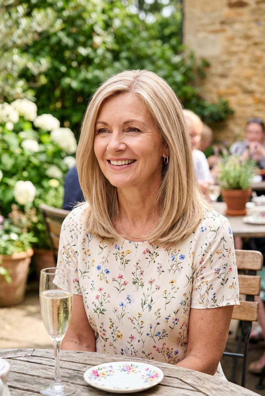 Champagne blonde for medium hair - 20 champagne blonde for women over 50 - 20 champagne blonde for women over 50