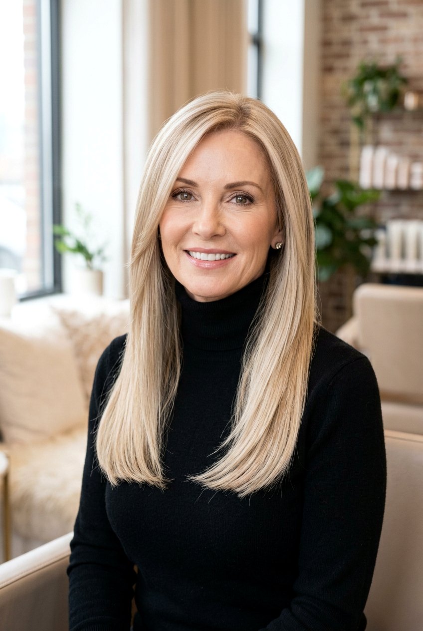 Champagne blonde for straight hair - 20 champagne blonde for women over 50 - 20 champagne blonde for women over 50