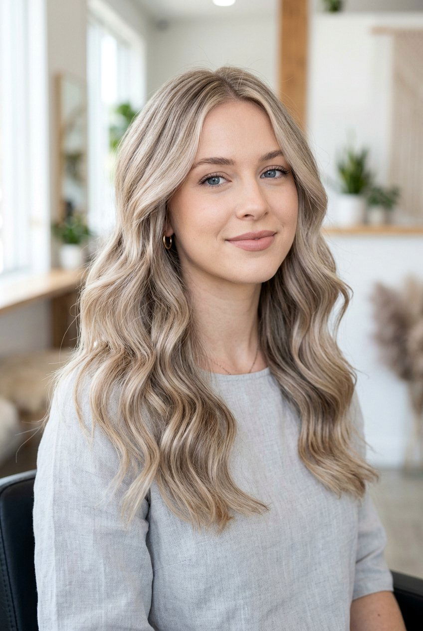 Champagne blonde hair with soft taupe lowlights - 20 blonde hair with lowlights - 20 blonde hair with lowlights