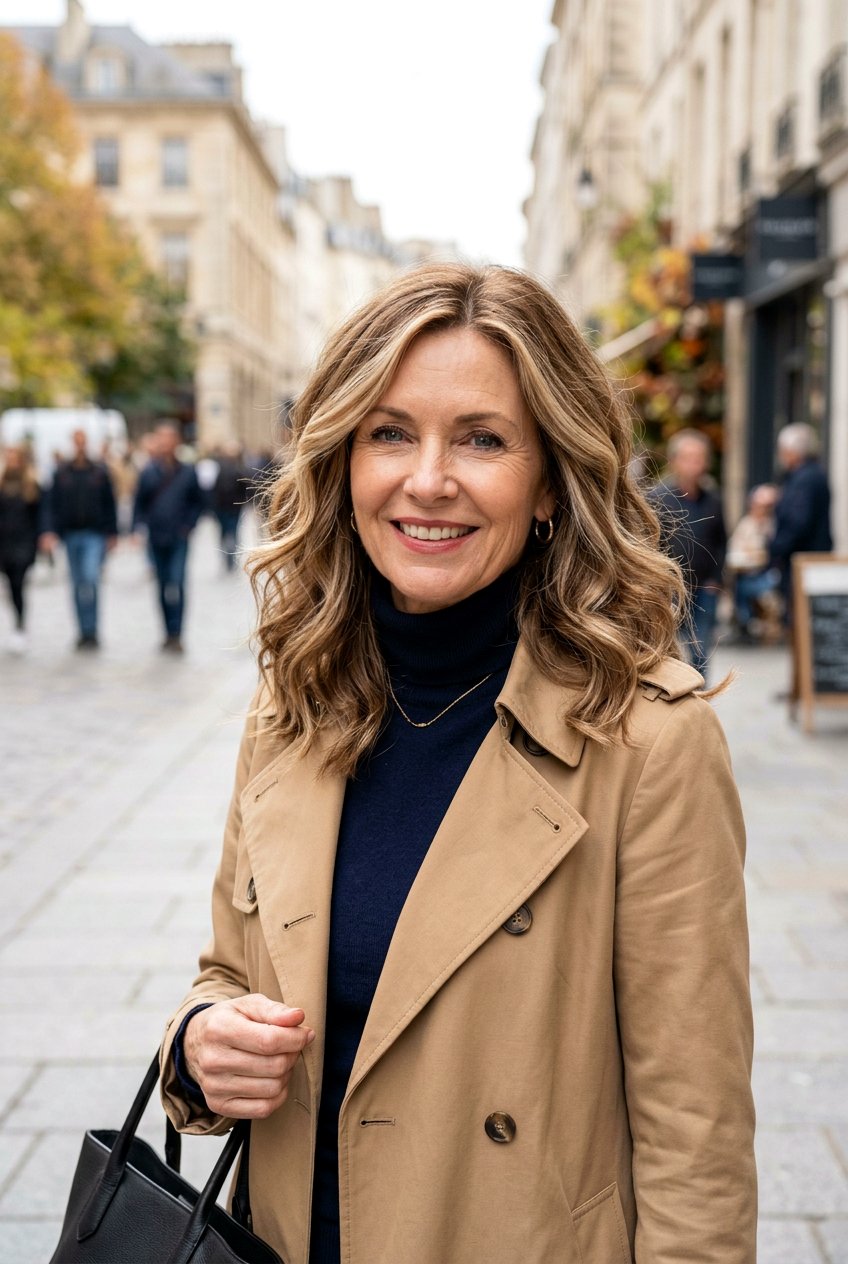 Champagne blonde highlights for brown hair - 20 champagne blonde for women over 50 - 20 champagne blonde for women over 50