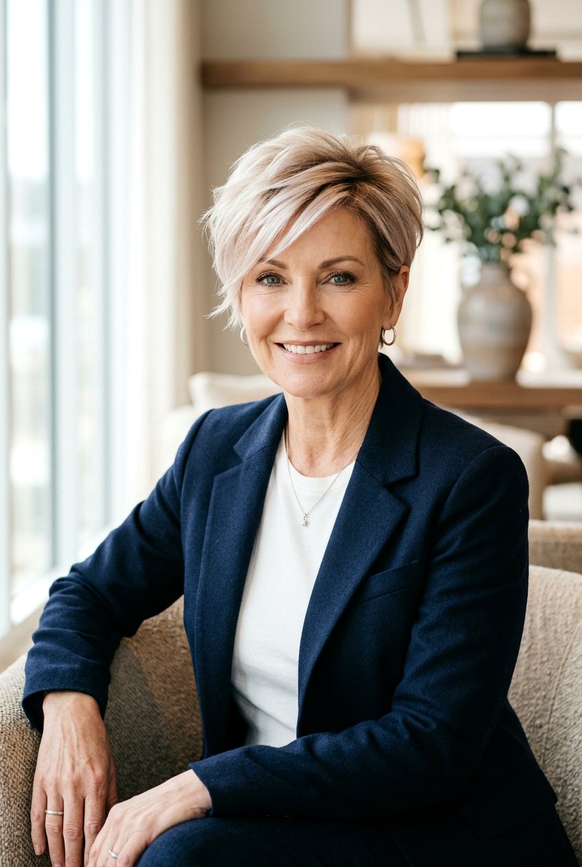 Champagne blonde pixie cut - 20 champagne blonde for women over 50 - 20 champagne blonde for women over 50